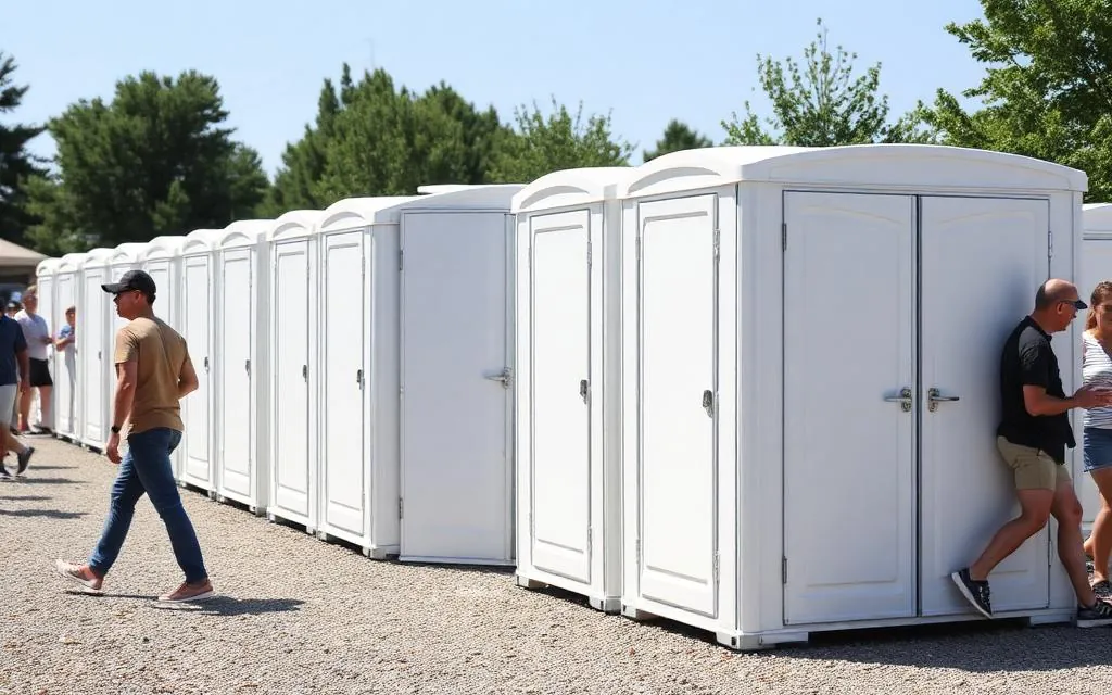 Image for the guide how many portable toilets do i need for an event