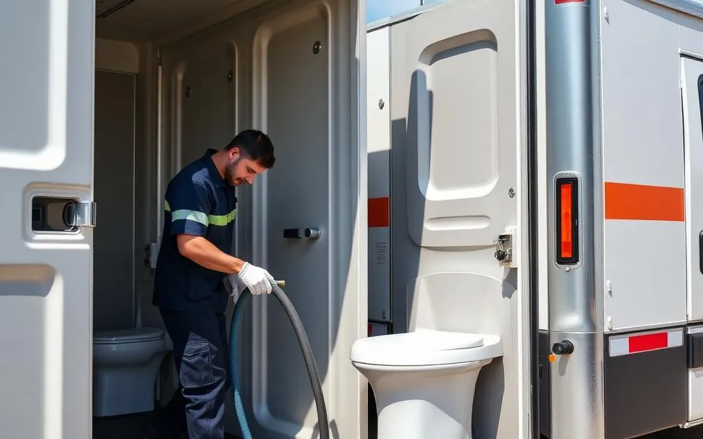portable toilet service & maintenance from Fallcrest Portable Toilets