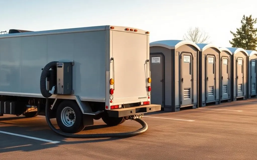 Photo illustrating how often should portable toilets be serviced