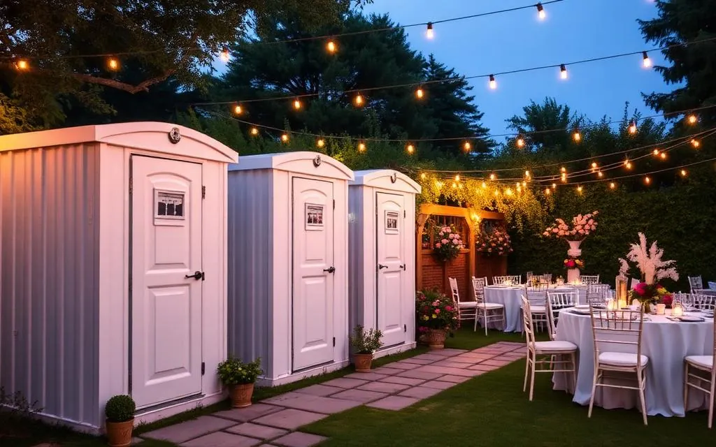 wedding portable toilet rentals from Fallcrest Portable Toilets
