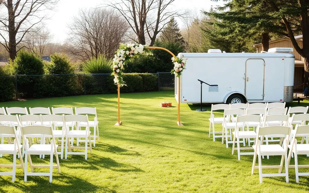 Image for the guide portable toilet rental guide for weddings